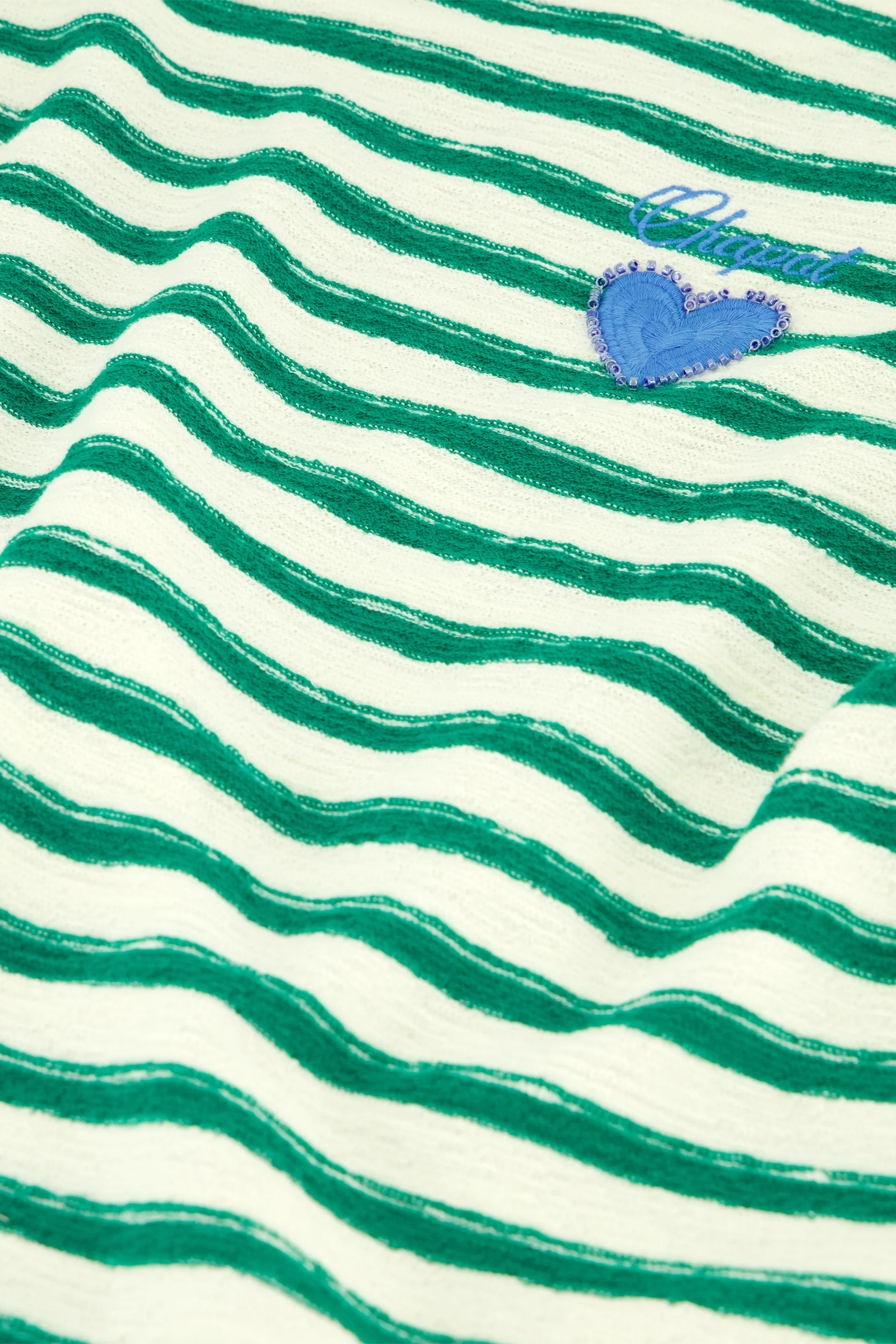 Celina Top | Cosy White/Green - Image 5