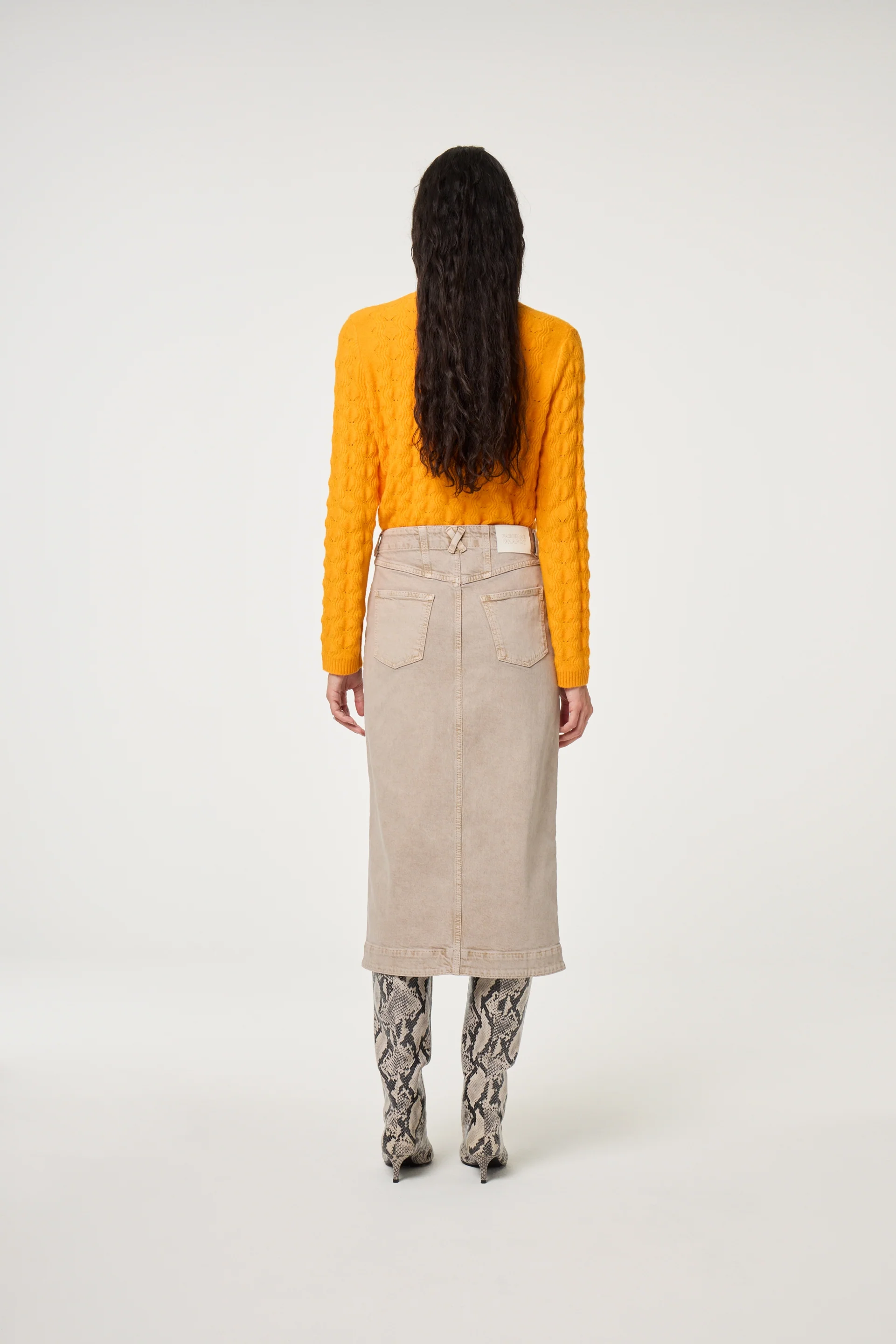Chelsea Cardigan | Solar Orange - Image 3