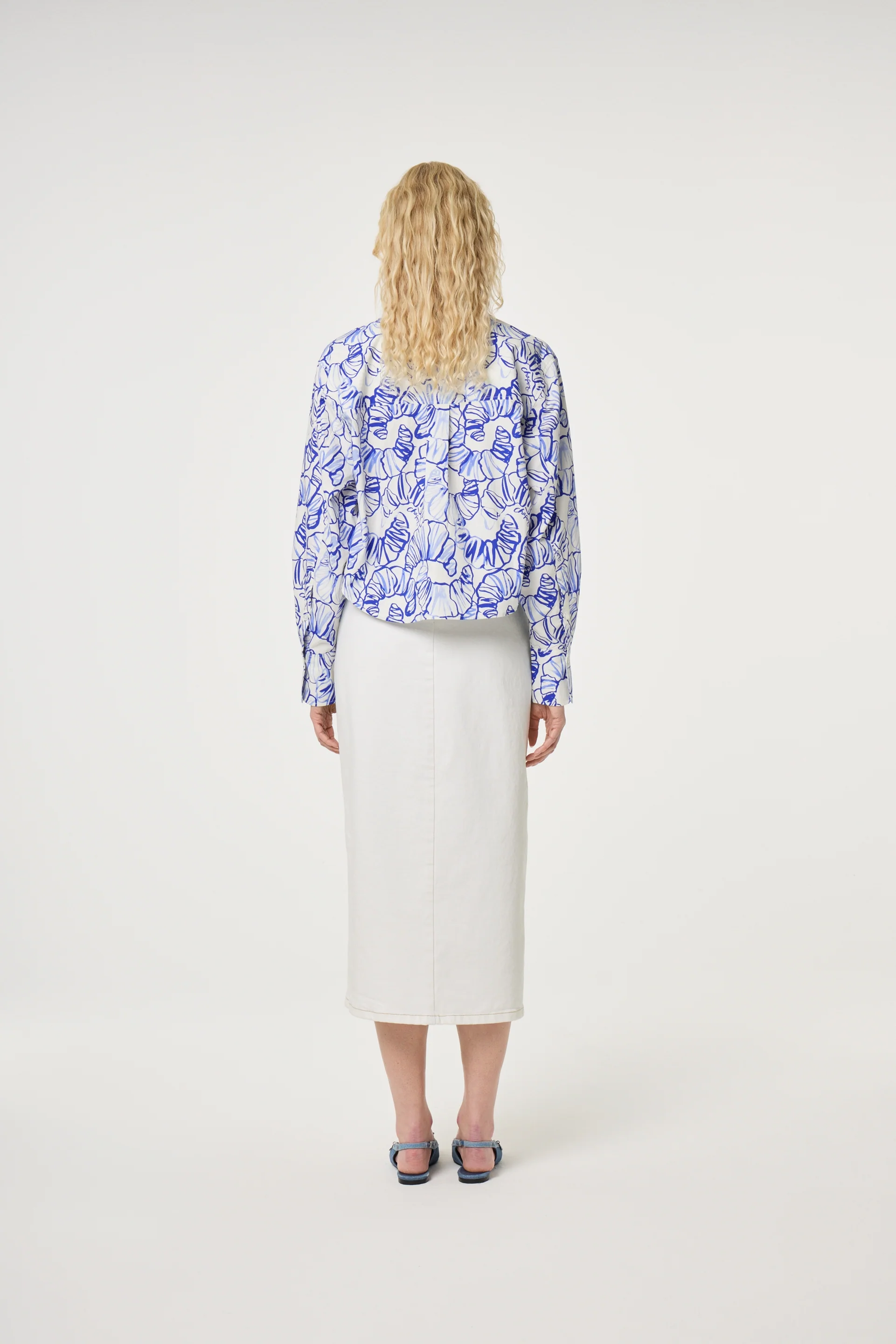 Haidy Blouse | Cosy White/Cobalt - Image 3
