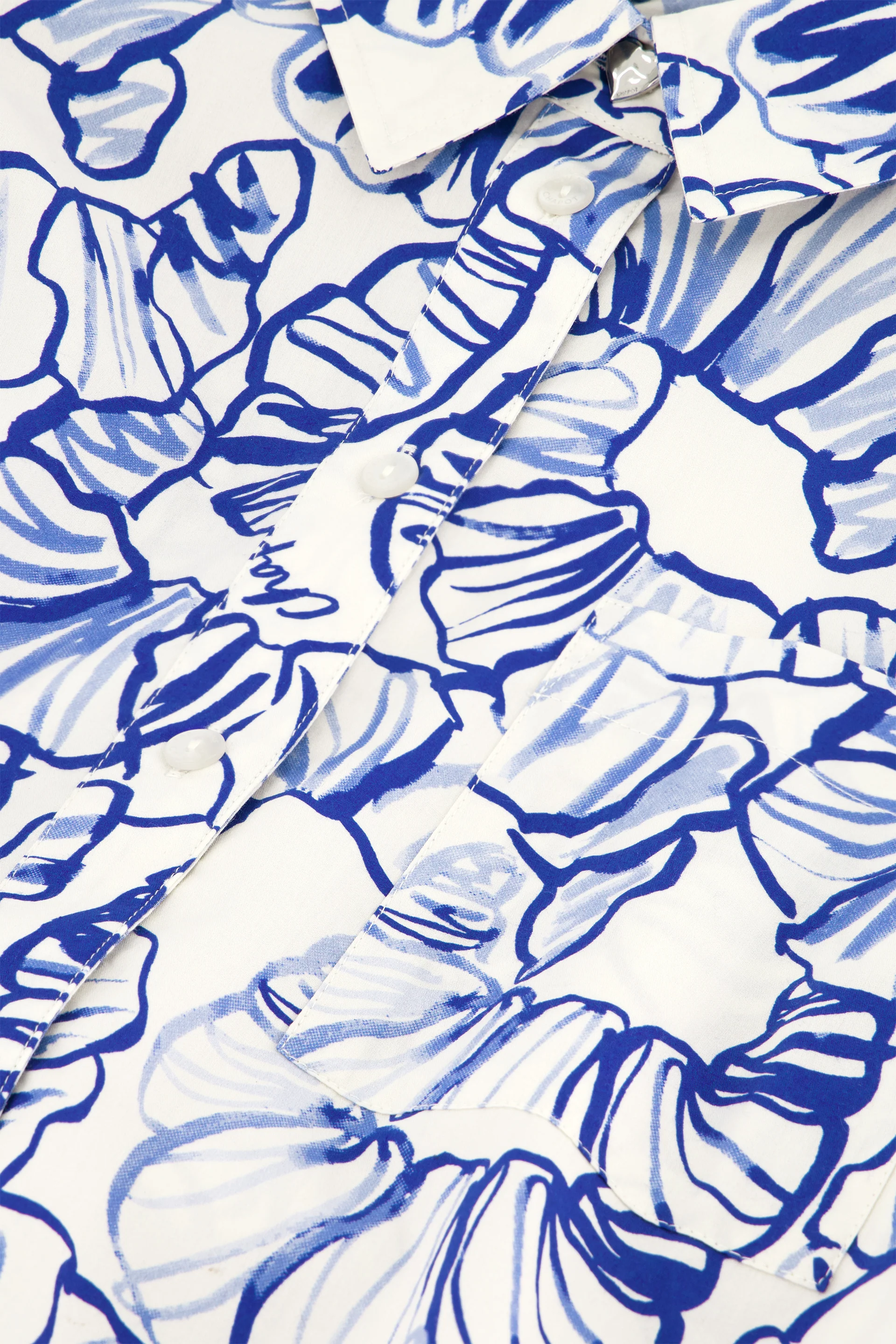Haidy Blouse | Cosy White/Cobalt - Image 5